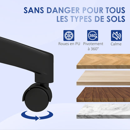 Ergonomic Office Chair, Desk Chair, Flip-up Armrests, Mesh Back, Tilt Function, 120 kg Capacity, Adjustable Height, Computer Chair, 360° Swivel, Gray