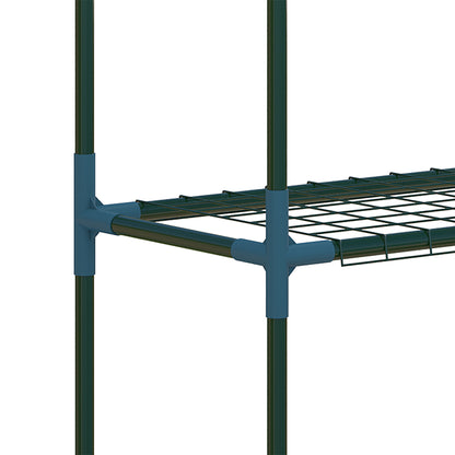 Plant Rack 2-Pack, Plant Stand with 4 Tiers, Flower Stand, Flower Shelf for Balcony, Garden, Greenhouse, Steel, Green, 70 x 27 x 110 cm