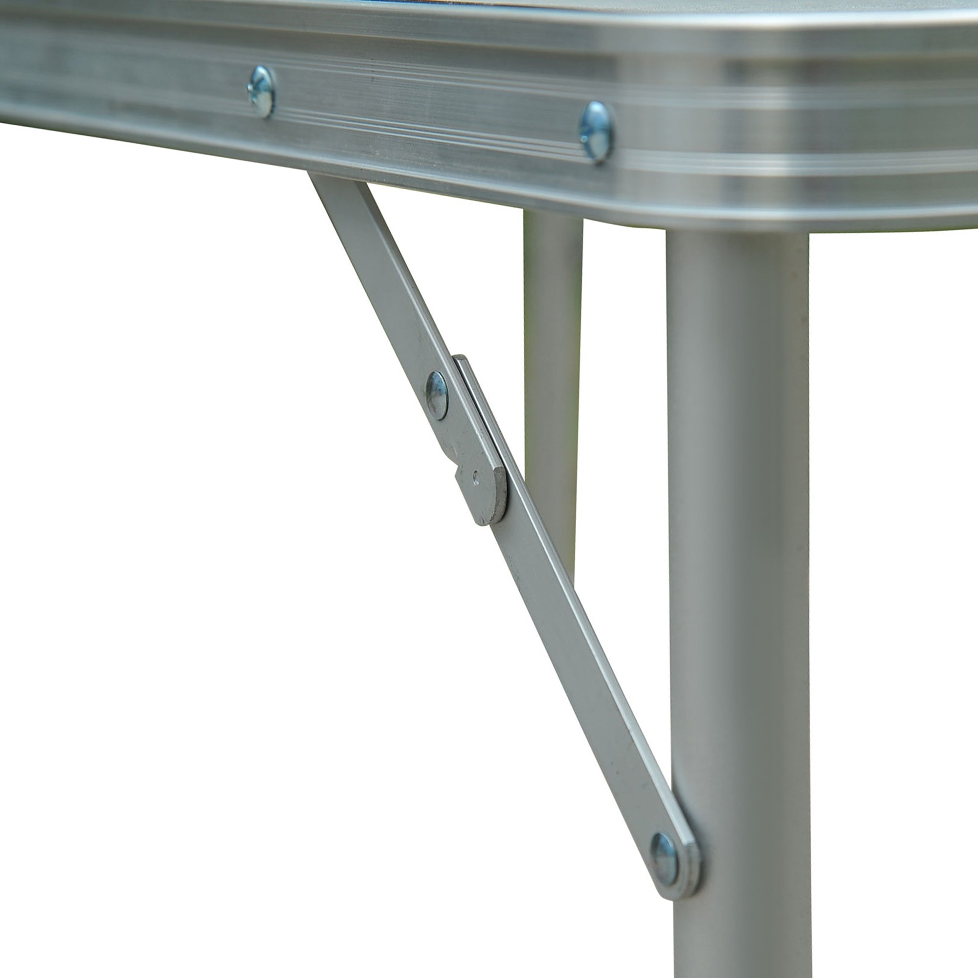 Folding Camping Table Convertible into Suitcase Adjustable Height for Picnic 120x60x54-70 cm with Aluminum Frame