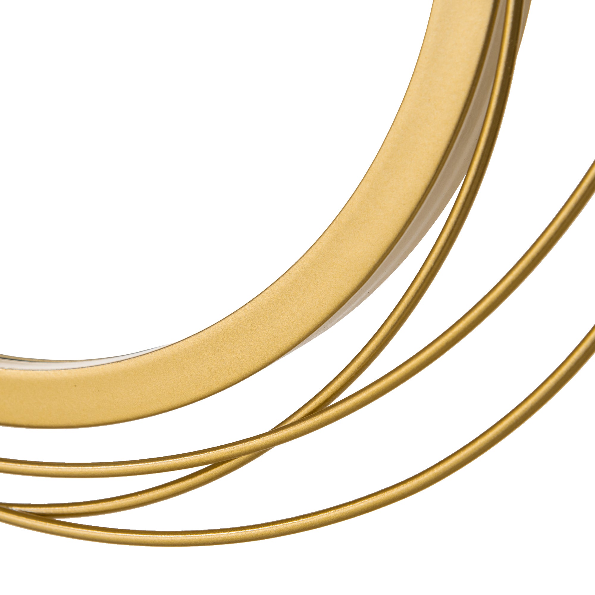 4-Piece Mirror Set for Wall Decor, Wall Decoration with 4 Round Mirrors, Living Room Decor, Wall Mirror, Entryway Mirror, Wall Art for Living Room, Bedroom, Metal, Gold