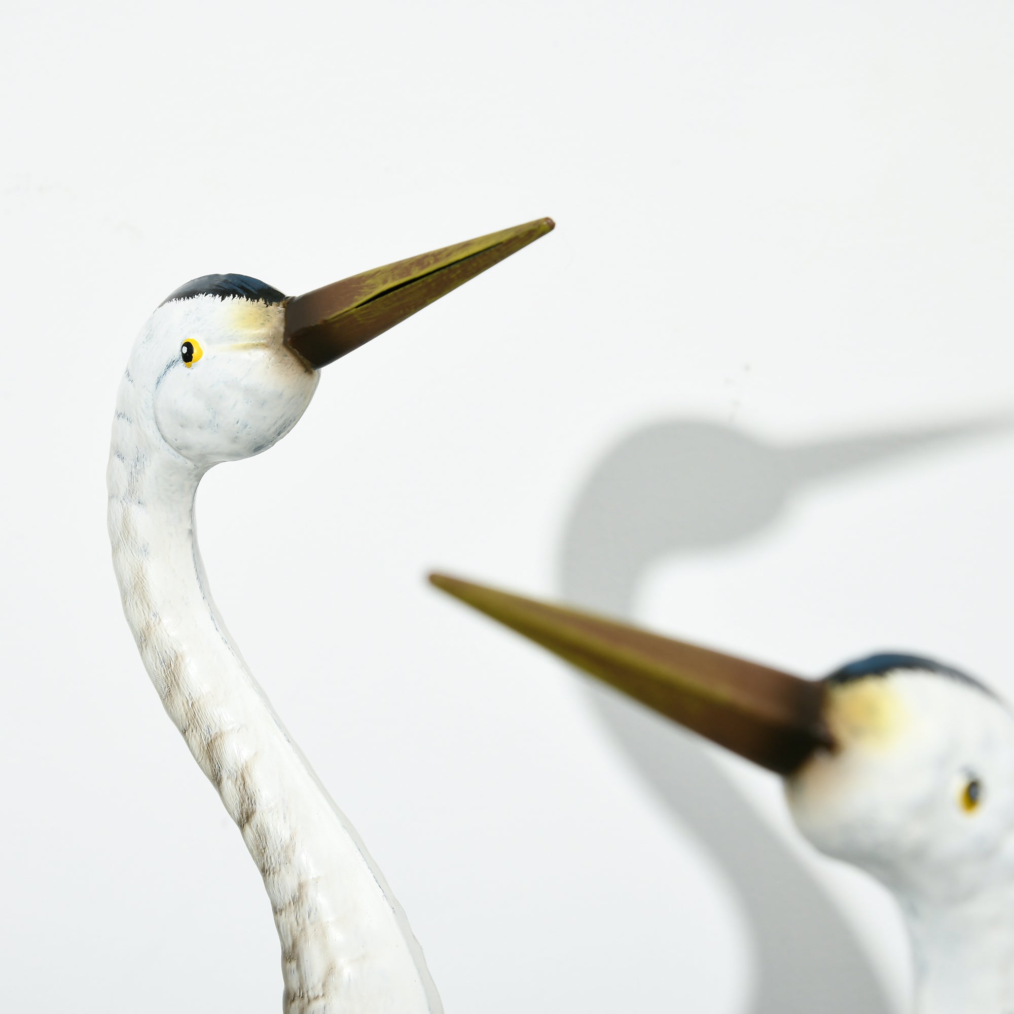 2-Piece Garden Statue Cranes, 72.5/74 cm Garden Figure, Weather-Resistant Outdoor Ornament, Sculpture, Garden Decor for Balcony, Terrace