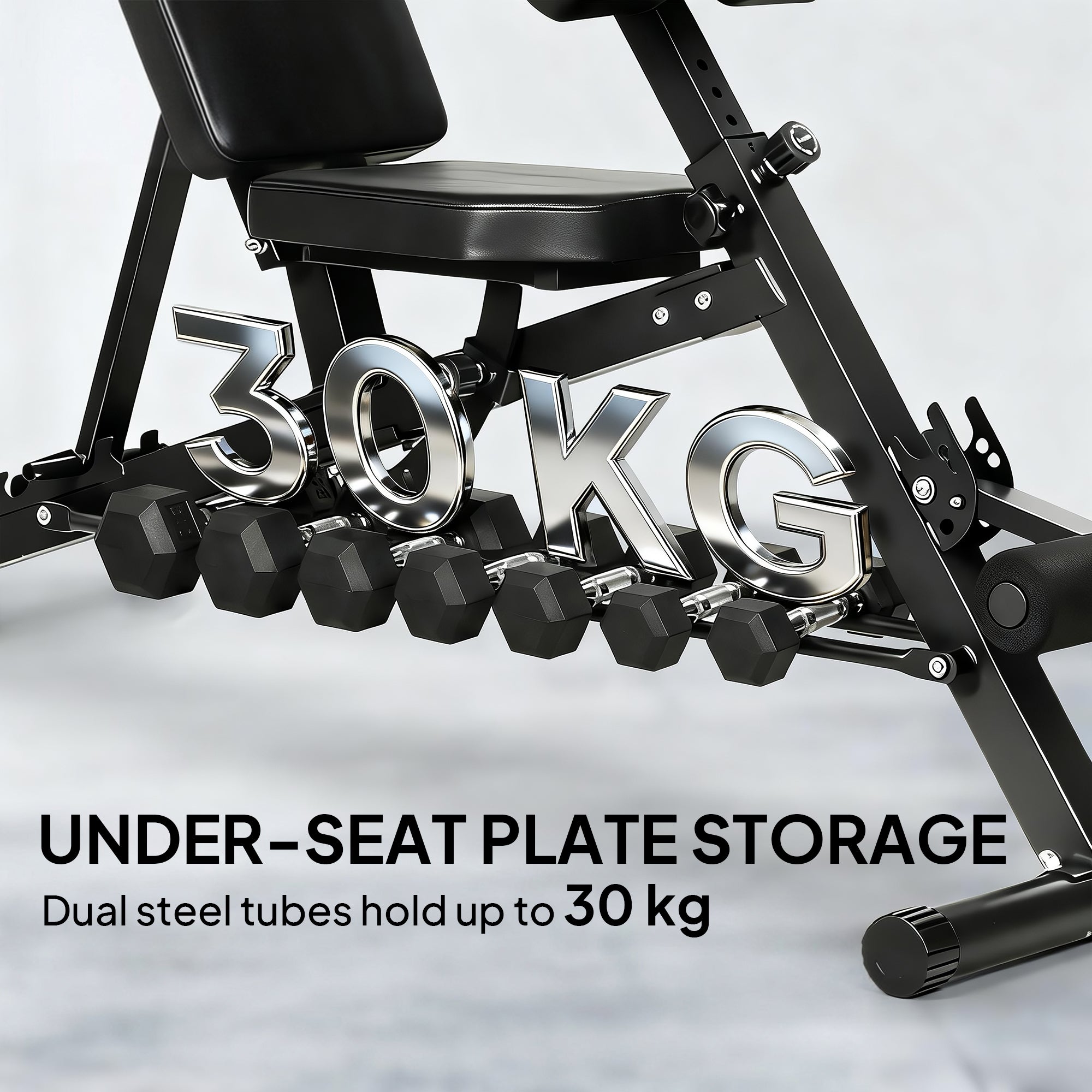 SPORTNOW 4-in-1 Adjustable Dumbbell Bench with Leg Extension & Preacher Curl Pad, 6-Position Backrest, Adjustable Seat & Pads, Multi-Function Incline Bench, 330 lb Capacity — Home Gym Back Trainer