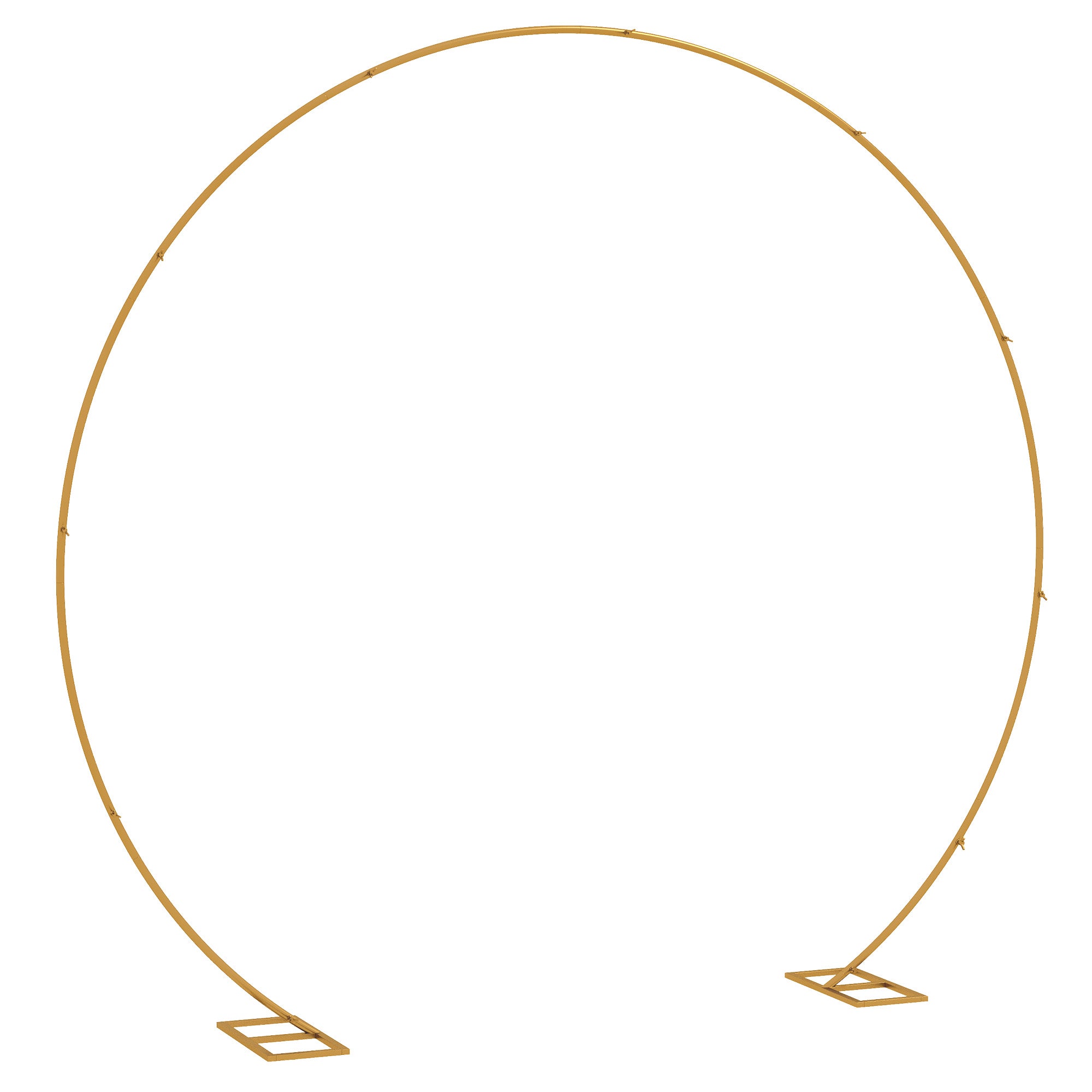 Golden Steel Wedding Balloon Arch for Climbing Plants for Wedding, Anniversary, Ceremony, and Banquet