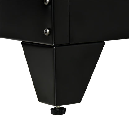 Filing Cabinet Metal Cabinet Multipurpose Cabinet with Magnetic Louver Double Door Adjustable Shelf Office Cabinet Storage Cabinet for Study Living Room 75 x 33 x 110 cm Black