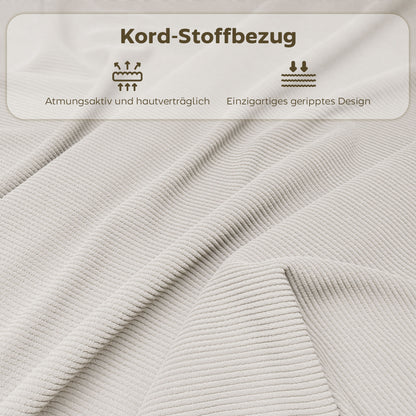 Folding Chair 4-Piece Set, Padded Back Camping Chair with Steel Frame, Kitchen Chair with Padding up to 120 kg Capacity for Guests, Office, Camping, Cream White