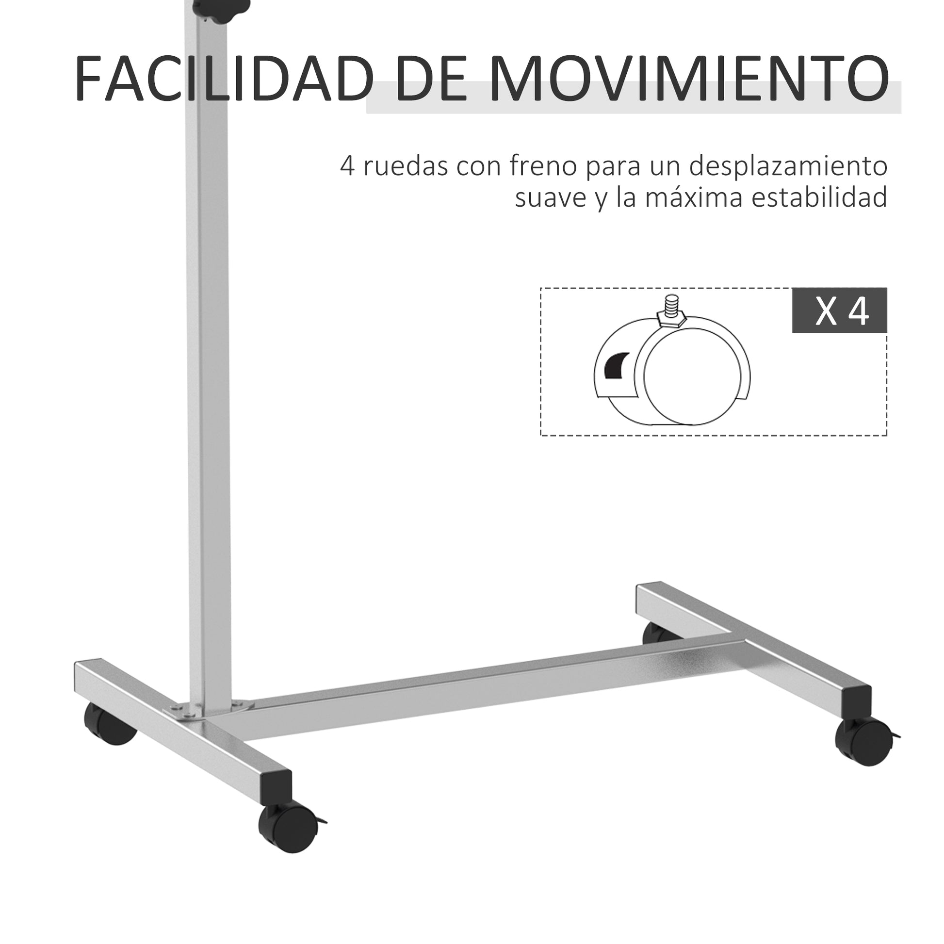 Side Table with Wheels Sofa Table with Adjustable Height and Metal Frame 44.5"x15.75"x30-39.4" Black and Silver