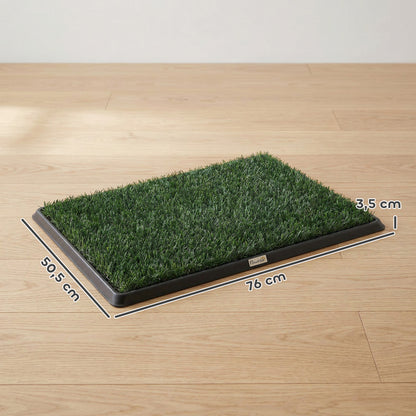Dog Toilet 76 x 50.5 cm — Washable Artificial Grass Puppy Potty for Balcony & Apartment
