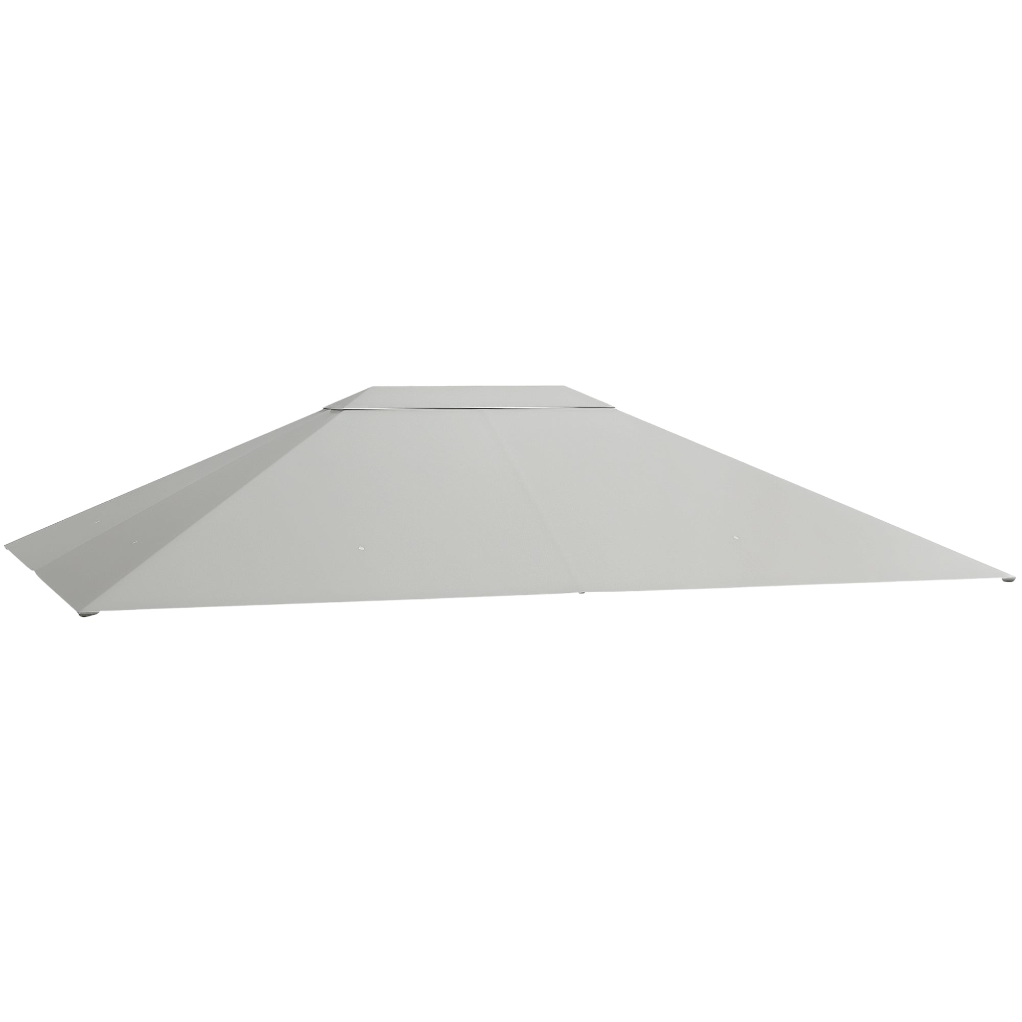 Replacement Roof for 4 x 3m Gazebo, Water-Resistant Pavilion Canopy with UV Protection 30+, Polyester Cover Replacement for Garden Gazebo, Polyester Fabric, 180 g/m², Light Grey