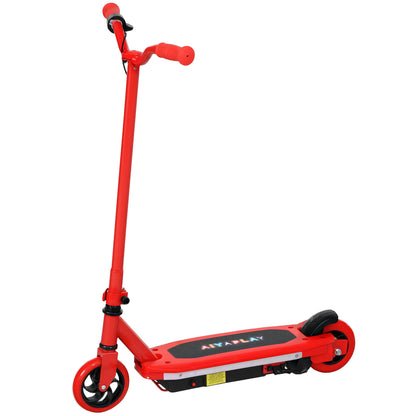 Electric Scooter for Kids 6-14 Years Electric Scooter Max. 10 km/h 80 W Motor Maximum Range 8 km Children's Electric Scooter with LED Lights Red Rear Brake