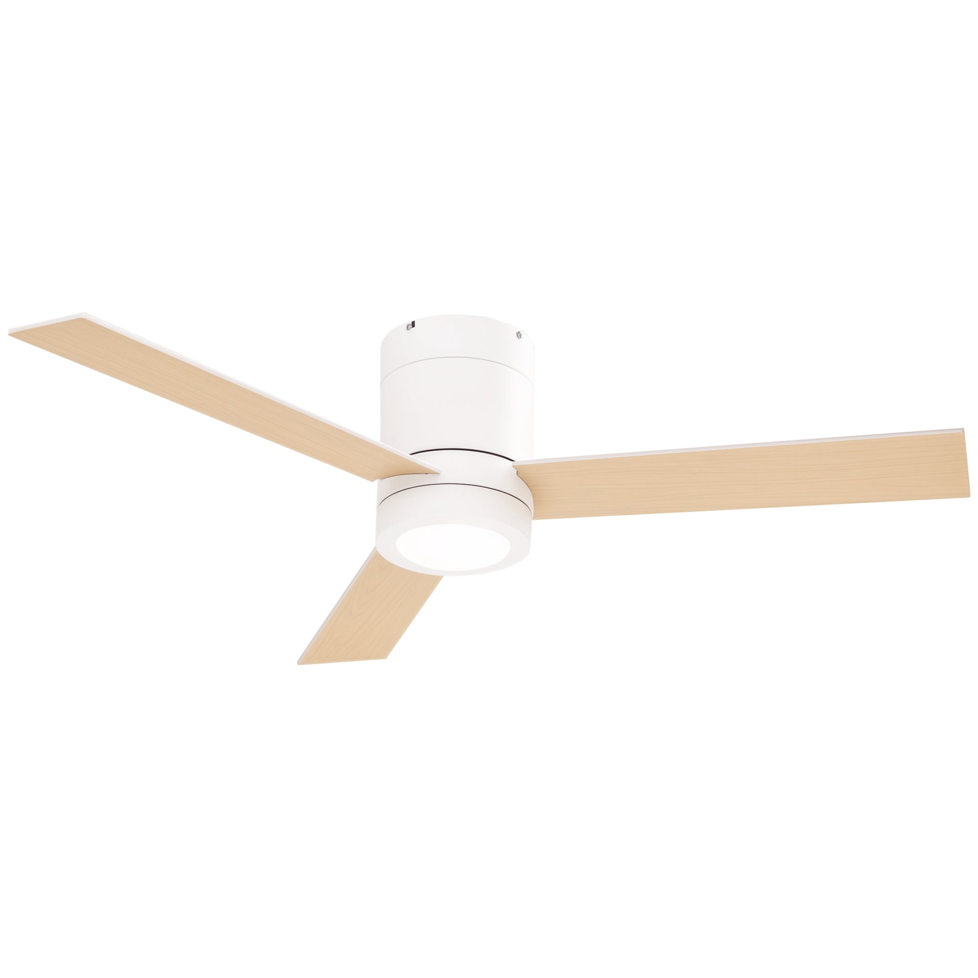 Ceiling Fan with Lighting, Remote Control, 48W Ceiling Light with Fan, 112 cm Quiet Dimmable Ceiling Lamp with Timer, 3 Speeds, for Living, Bedroom, and Dining Room, White