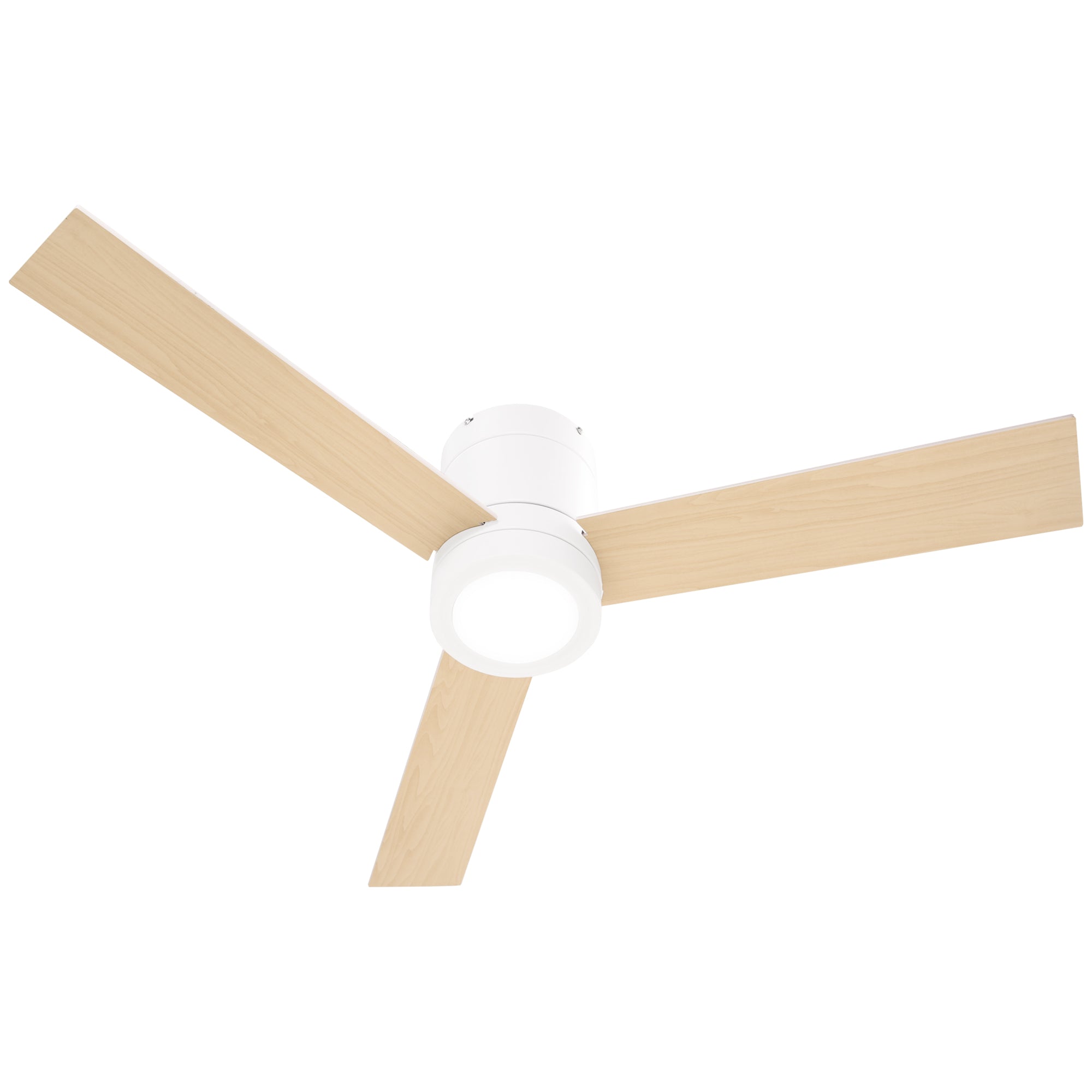 Ceiling Fan with Lighting, Remote Control, 48W Ceiling Light with Fan, 112 cm Quiet Dimmable Ceiling Lamp with Timer, 3 Speeds, for Living, Bedroom, and Dining Room, White