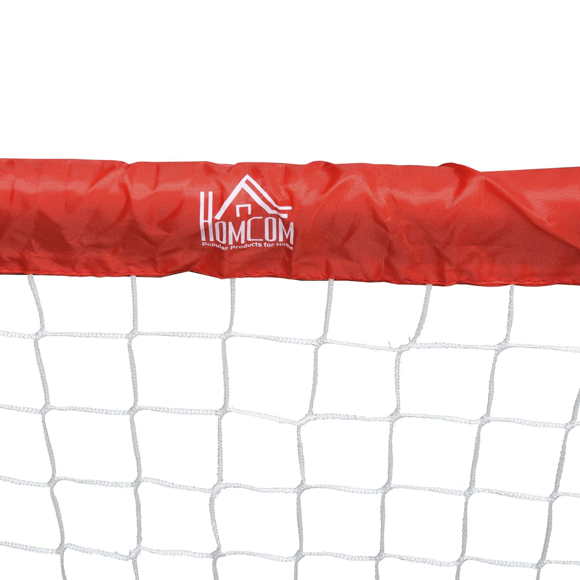 Foldable Soccer Goal 2-Piece Set with Metal Frame for Children and Adults, Garden, 90 x 36 x 60 cm, Red