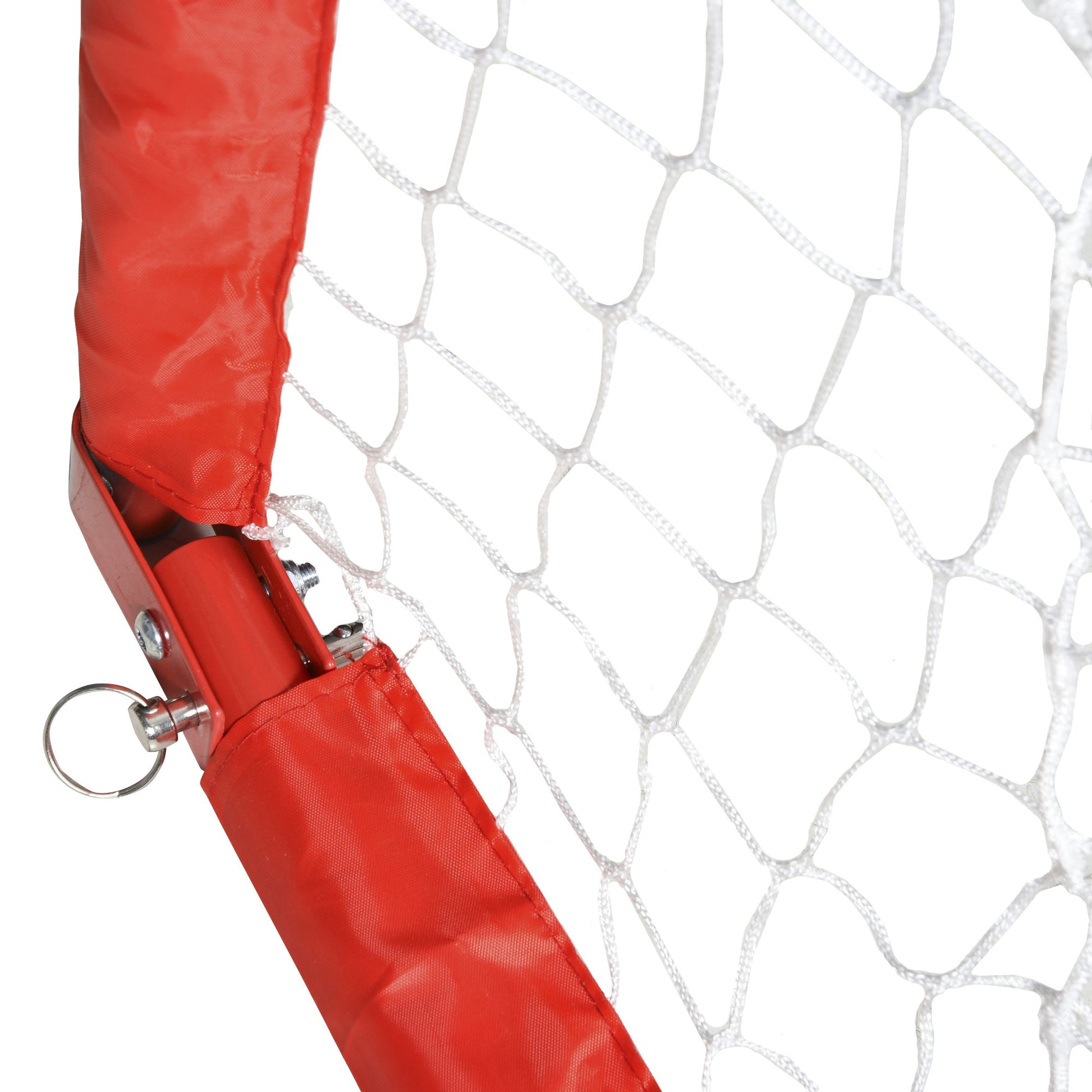 Foldable Soccer Goal 2-Piece Set with Metal Frame for Children and Adults, Garden, 90 x 36 x 60 cm, Red