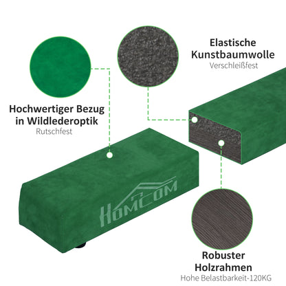 Balance Beam 210cm Foldable Gymnastics Balance Beam for Kids and Adults Beam Gymnastics, Training Equipment Balancing Beam for Home Fitness Training Gymnastics, Green