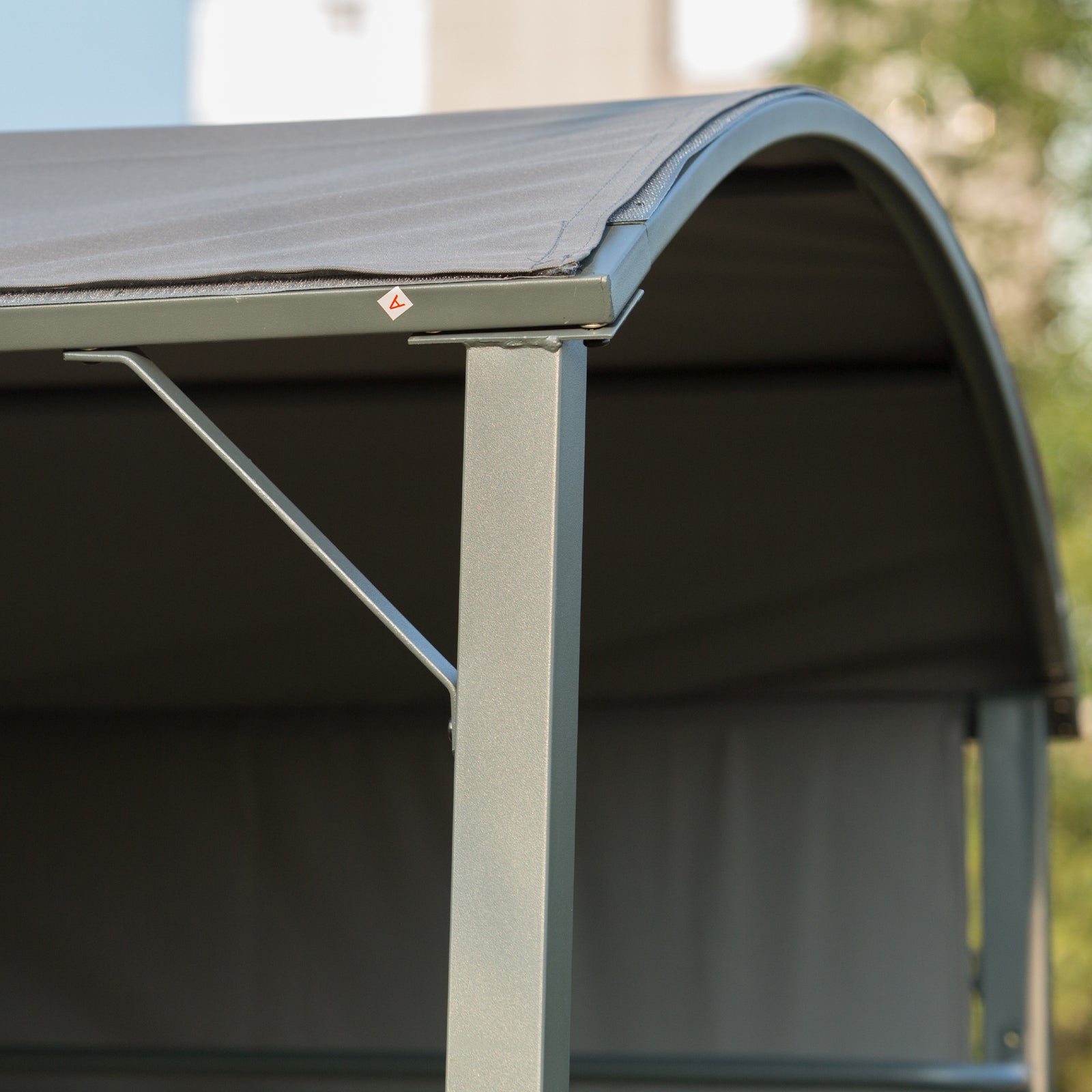 Grill Gazebo with Flame Retardant Roof, BBQ Gazebo with 2 Shelves, Polyester, Black, 218 x 138 x 216 cm