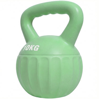 SPORTNOW Kettlebell 10 kg (22 lb) Sand-Filled Weight for Home Strength Training — Green