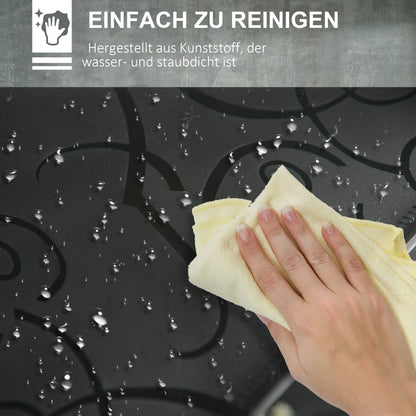 DIY Wardrobe Shelving System with 16 Compartments and 2 Rods DIY Cube Organizer, Storage Shelf for Clothes, Shoes, Black 145 x 46 x 162 cm