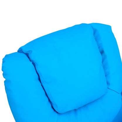 Children's Armchair, Mini Chair, Children's Sofa for 3-6 years old, Reclining Function, Built-In Cup Holder, Blue, 62 x 52 x 69 cm