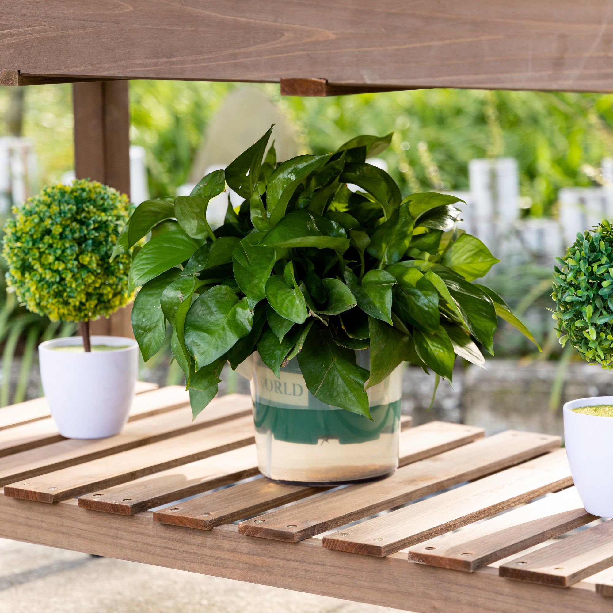 Raised Garden Planter on Wheels - Shelf, Foldable Side Table, Irrigation Inserts, Drainage Felt Included - Pre-Oiled Fir Wood