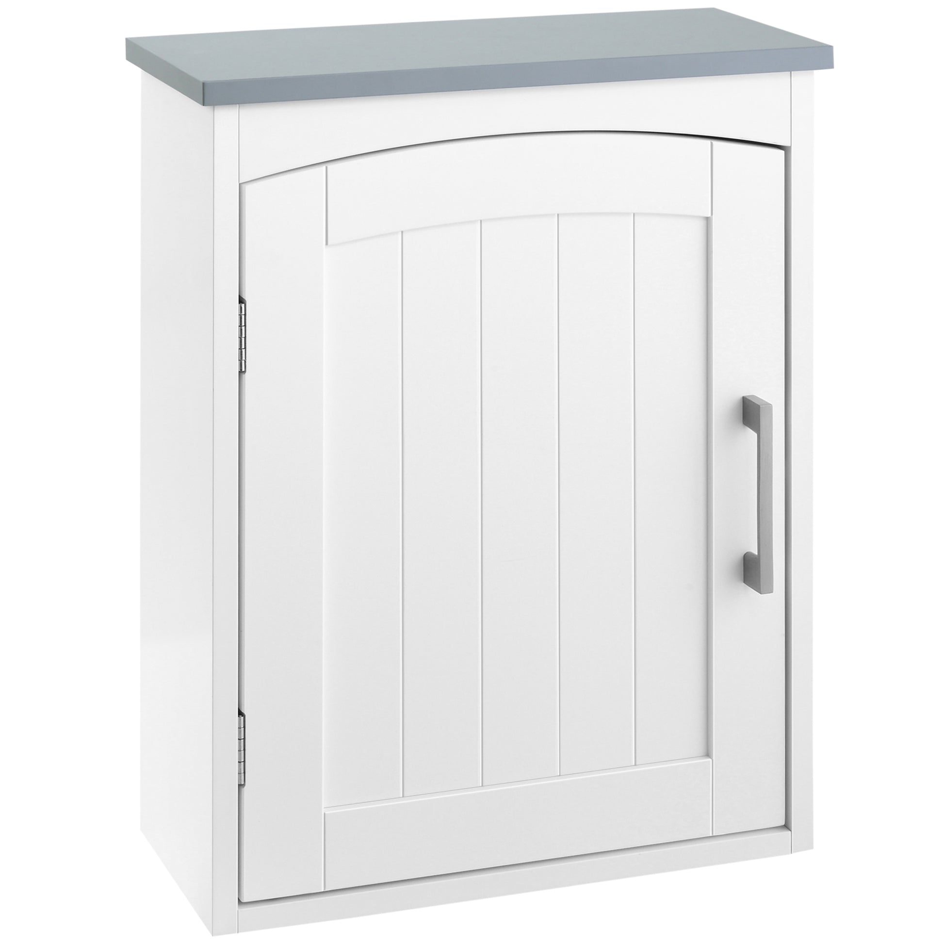 Suspended Toilet Cabinet Wall-mounted Medicine Cabinet Bathroom Storage Cabinet with Door and Adjustable Shelf - 41 x 18.5 x 52 cm - MDF - White