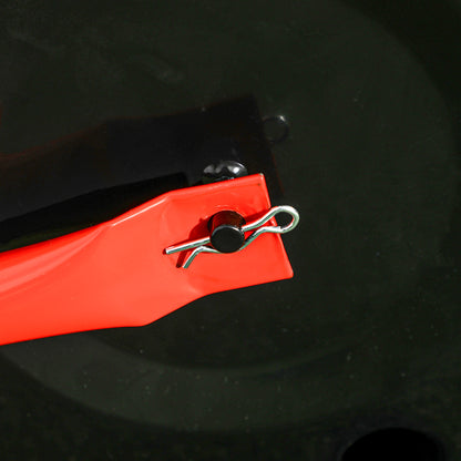 Steel Garden Lawn Roller with Handle dim. 59L x 32W x 113H cm Max Weight 38 L Red Black