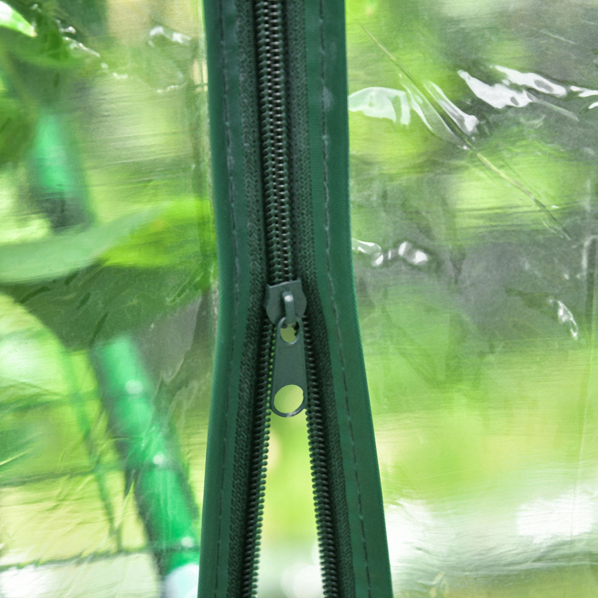 PVC Plastic Foliage Greenhouse Walk-in Garden Shed Tomato Greenhouse Greenhouse with 6 Shelves Transparent Steel PVC Plastic 143 x 143 x 195 cm