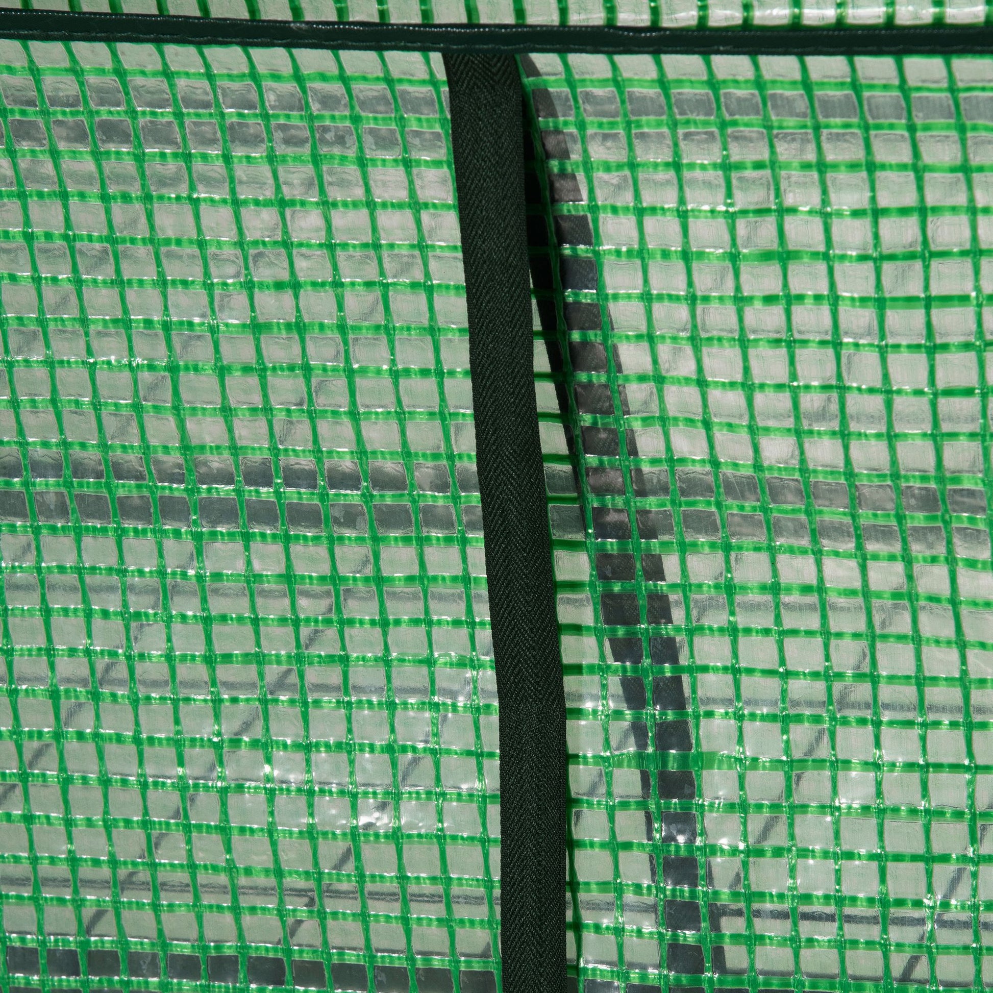 Balcony Plastic Greenhouse with 3 Shelves Mini Greenhouse Conservatory Tomato House Plant House Cold Frame Metal Green 80 x 49 x 120 cm