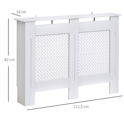 Radiator Cover Radiator Cabinet Wall Shelf for Radiator Modern Design MDF 111.5x19x82 cm