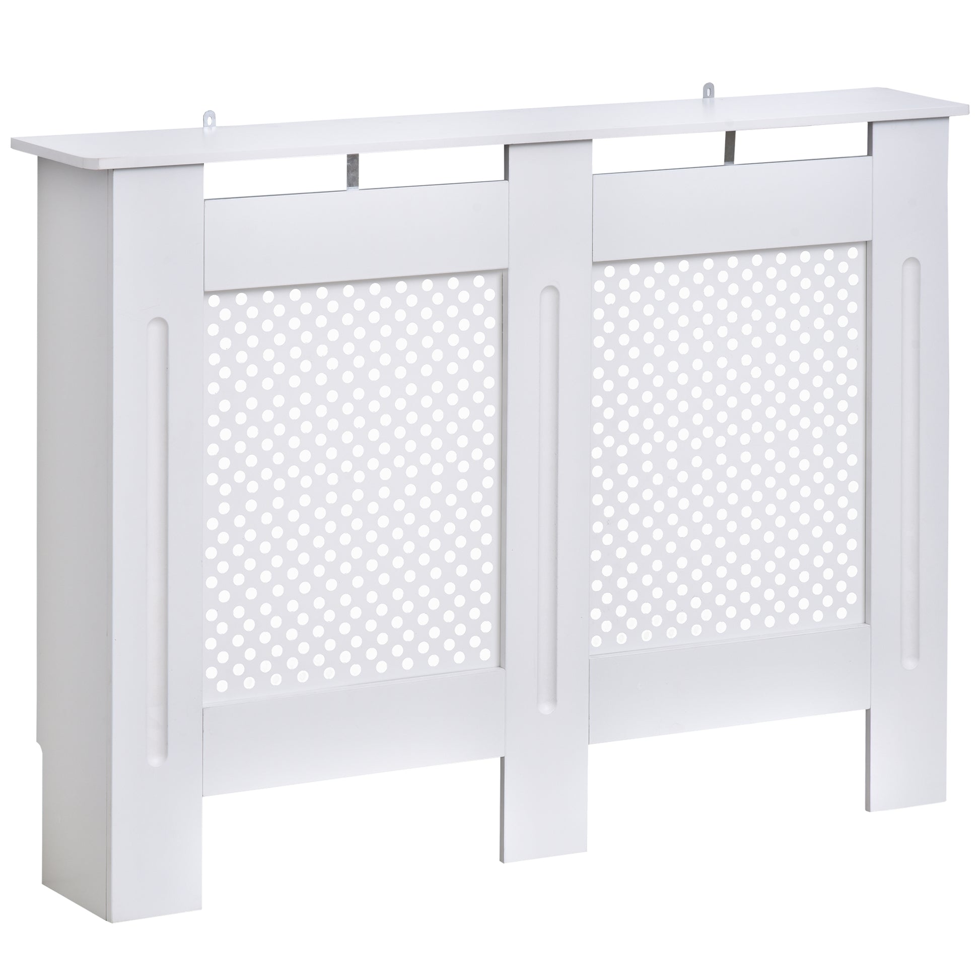 Radiator Cover Radiator Cabinet Wall Shelf for Radiator Modern Design MDF 111.5x19x82 cm