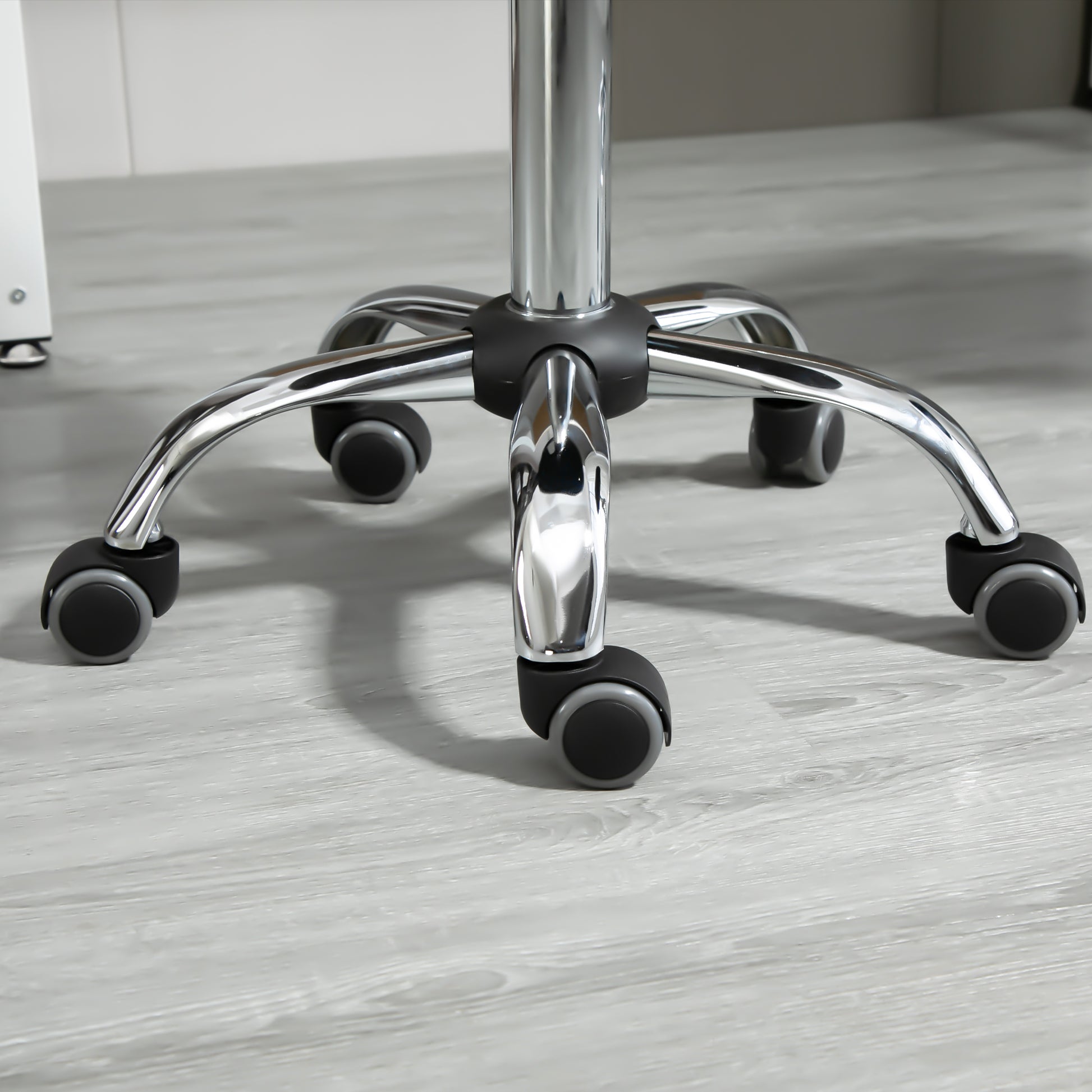 Set of 2 Swivel Stools Adjustable Height, Swivel Stool 48-63 cm, Work Stool 360° Rotatable, Office Stool for Office, Salon, Massage, Spa, Black