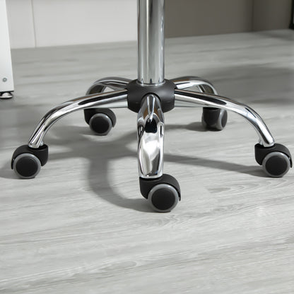 Set of 2 Swivel Stools Adjustable Height, Swivel Stool 48-63 cm, Work Stool 360° Rotatable, Office Stool for Office, Salon, Massage, Spa, Black