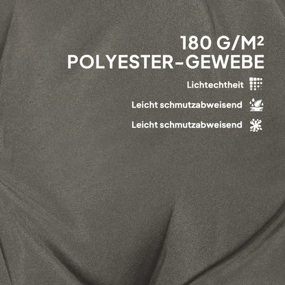 Set of 4 Seat Cushions 108 x 50 x 5 cm Chair Cushions with Straps, Outdoor Indoor Seat Pad, Seat Cushion, Bench Pad for Garden Furniture, Dining Chair, Light Grey