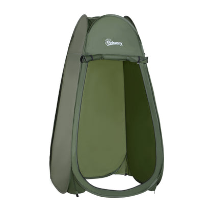 Pop Up Shower Tent Instant Camping Tent with UV Protection Waterproof Roof and Handle for Camping Cycling Bathroom Shower Beach 100x100x185 cm Green