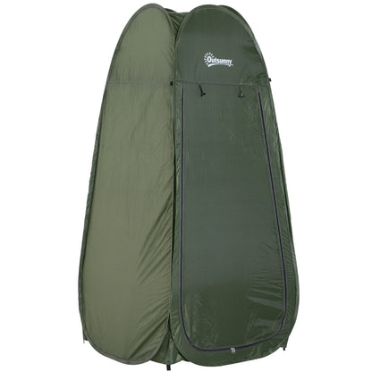 Pop Up Shower Tent Instant Camping Tent with UV Protection Waterproof Roof and Handle for Camping Cycling Bathroom Shower Beach 100x100x185 cm Green