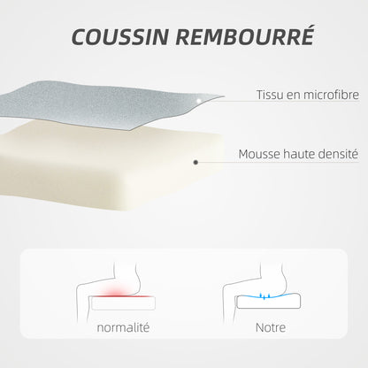 Office Chair Ergonomic Desk Chair with Adjustable Height, Rocking Function, Swivel Office Chair with Casters, 68 x 65 x 119-128.5H cm, Gray