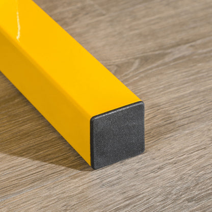 SPORTNOW Dumbbell Rack, 2-Tier Dumbbell Storage, Supports up to 270 kg, Weight Holder for Weightlifting, Strength Training, Steel, Yellow, Black, 92.5 x 50.5 x 80.5 cm