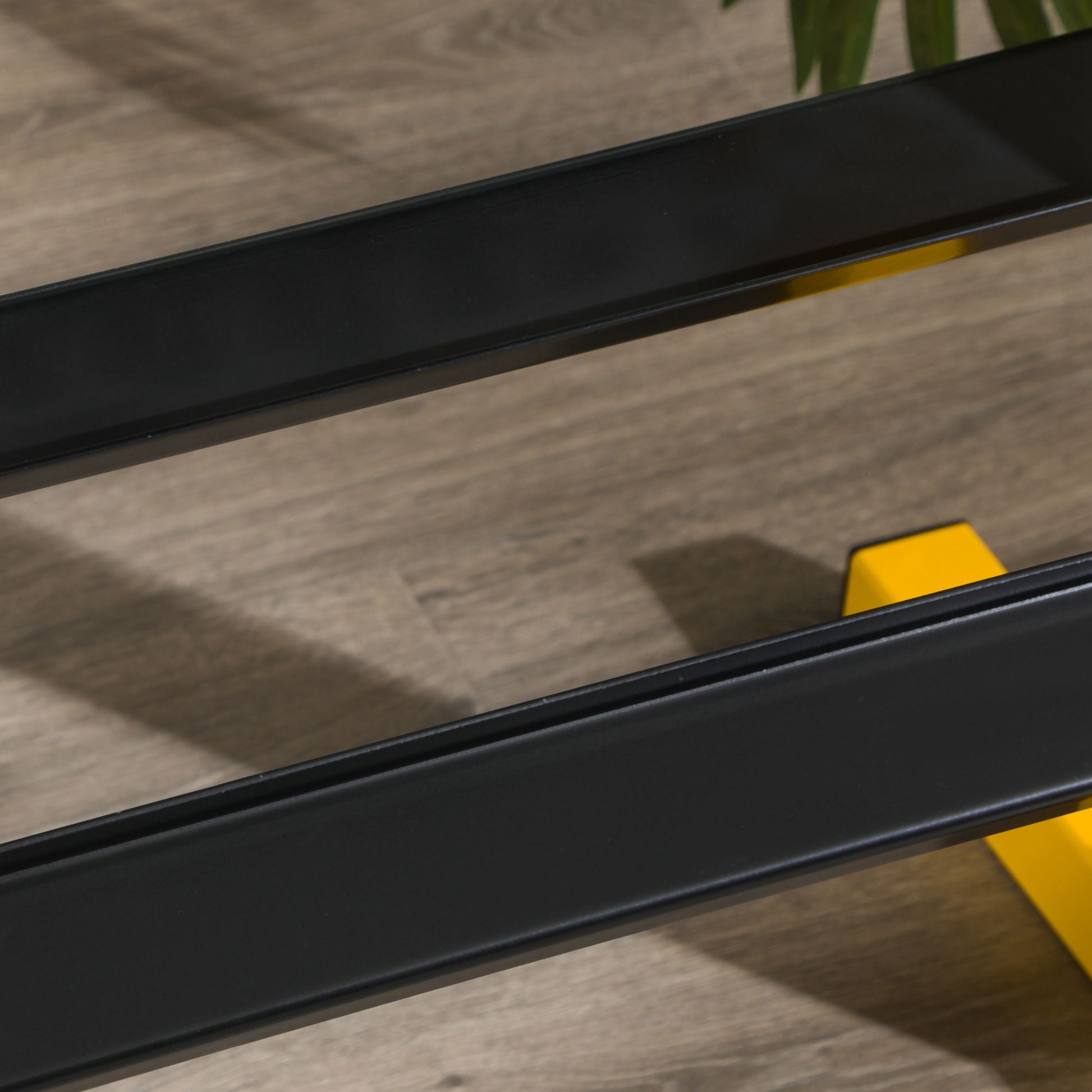 SPORTNOW Dumbbell Rack, 2-Tier Dumbbell Storage, Supports up to 270 kg, Weight Holder for Weightlifting, Strength Training, Steel, Yellow, Black, 92.5 x 50.5 x 80.5 cm