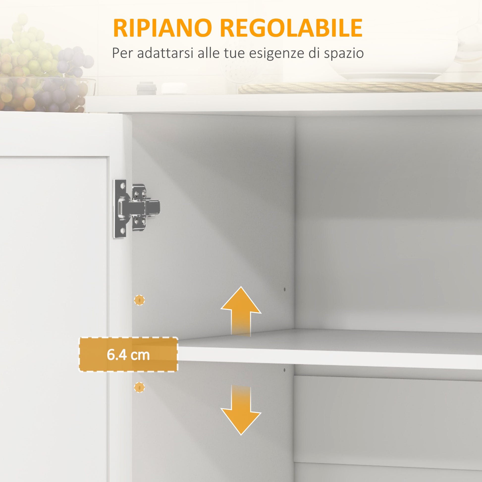 Kitchen Island with Drawer, 2 Door Cabinet, 2 Open Shelves and Towel Holder, MDF and Stainless Steel Storage Cart with 5 Wheels, 128x45.5x91.5 cm