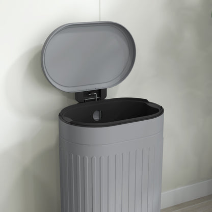 30 L Pedal Bin with Removable Inner Bucket and Soft-Close Lid, Gray — 36.5 x 31.2 x 60.8 cm (14.4 x 12.3 x 23.9 in)