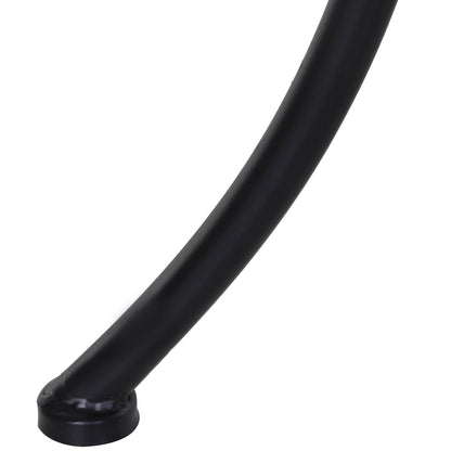 Side Table Garden Table 45 x 45 x 50 cm Rectangular Weatherproof Mesh-Style Balcony Table Metal Camping Table Coffee Table for Living Room Office Outdoor Indoor Black