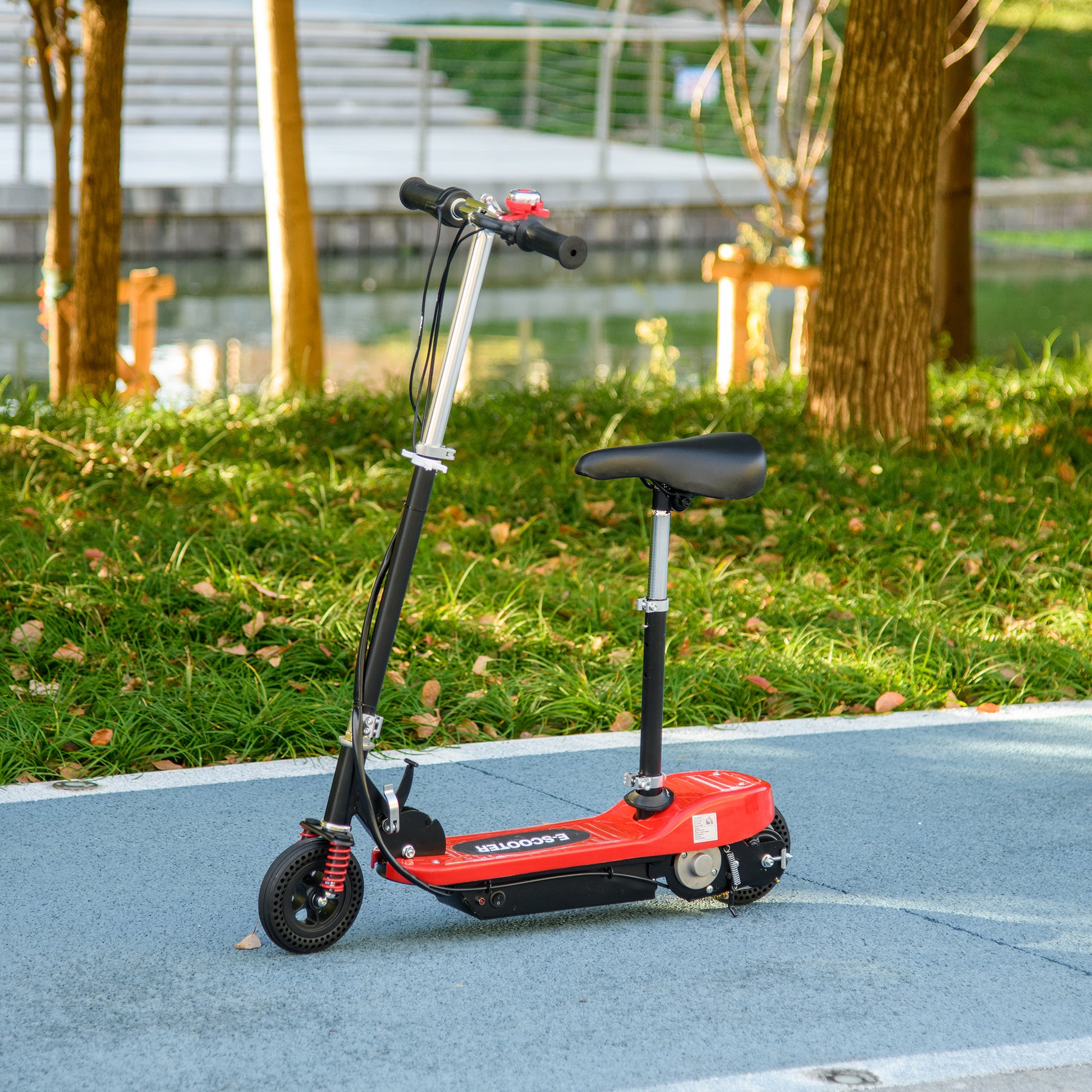 120 W Foldable Electric Scooter for Kids 7-14 Years Old, Max 15 Km/h, 2 Wheels Red