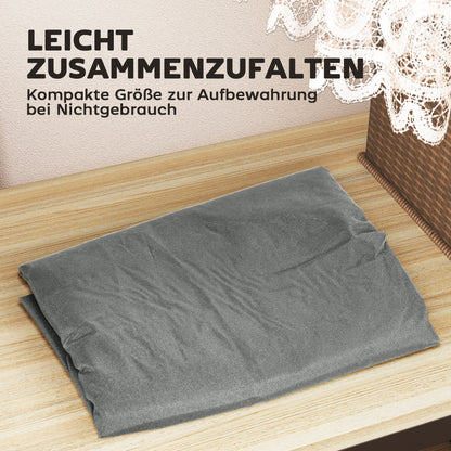 Garden Cushion Storage Bag, Protective Cover, Cushion Bag with Zipper Handle, UV Resistant Waterproof 600D Oxford, for Christmas Tree Cushion Covers Light Gray 200x60x75 cm