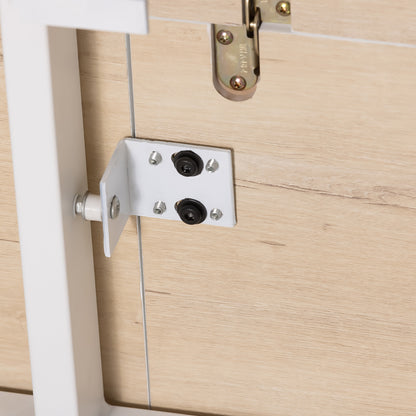 Extendable Rectangular Dining Table for 4-6 Persons Made of Steel Dining Table 120/160 x 80 x 76 cm Oak