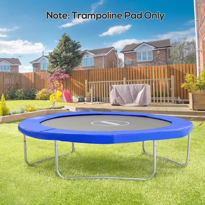 Trampoline Edge Cover Ø244 cm Wide Spring Cover, Trampoline Accessories Edge Protection Safety Net Replacement Parts for Garden Trampolines, Blue