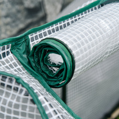 Raised Bed Cold Frame with Greenhouse, Vegetable Bed with Fabric Lining, Herb Bed with Steel Frame, Planter Box for Garden, Balcony, Natural Fir 121 x 55 x 117cm