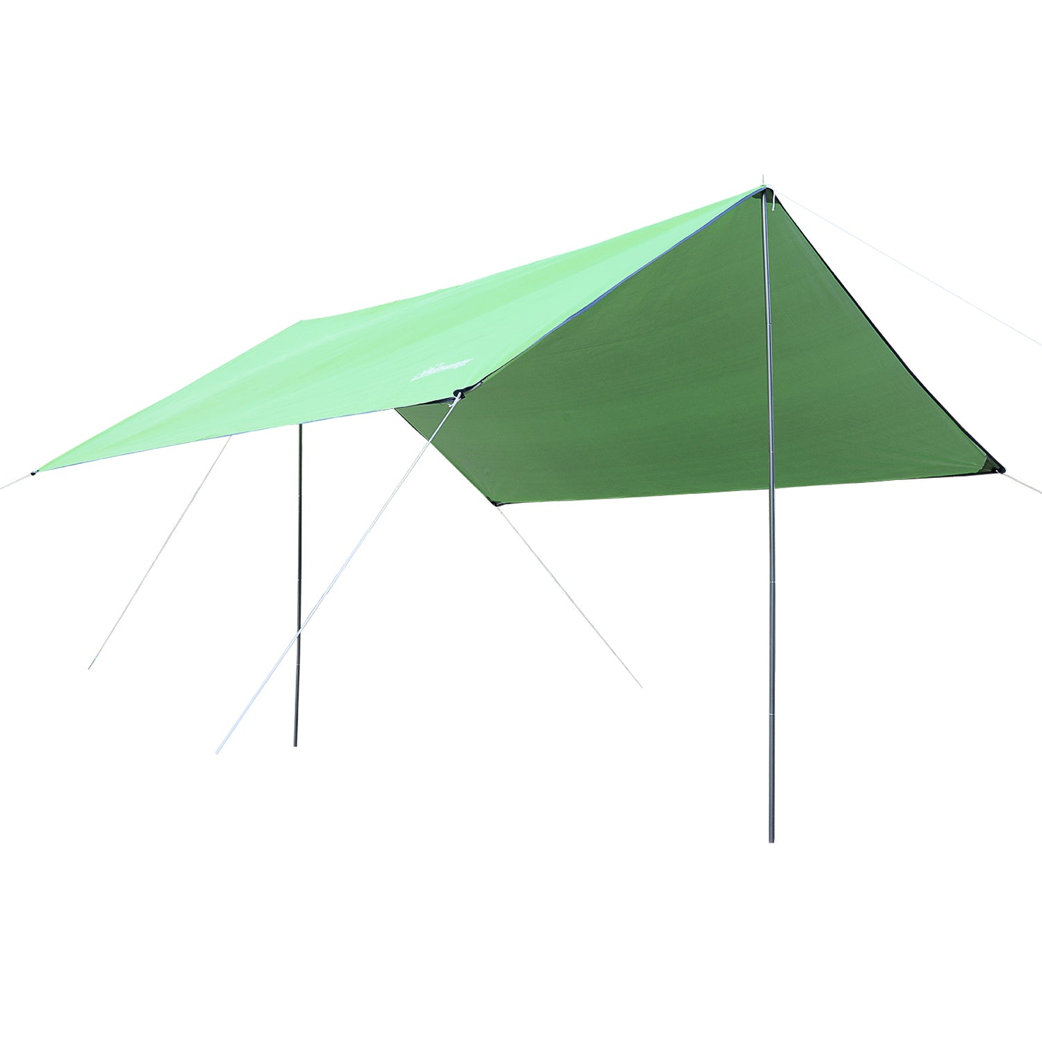Portable Green 3x3m Double Beach Tent, UV Protection, Parasol Awning for Camping, Picnic, Waterproof Shade Tarp with Carrying Bag