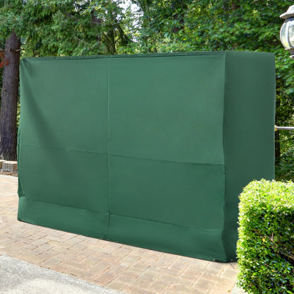 Garden Swing Cover Outdoor Garden Swing Cover with Adjustable Cords Waterproof Anti-UV 240x133x185 cm Green