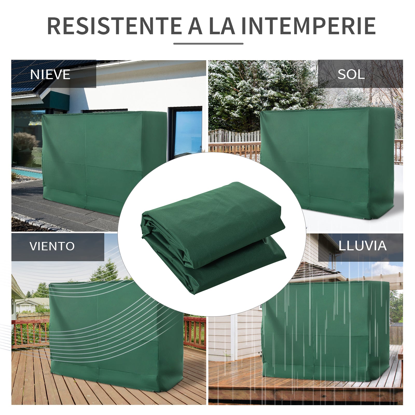 Garden Swing Cover Outdoor Garden Swing Cover with Adjustable Cords Waterproof Anti-UV 240x133x185 cm Green