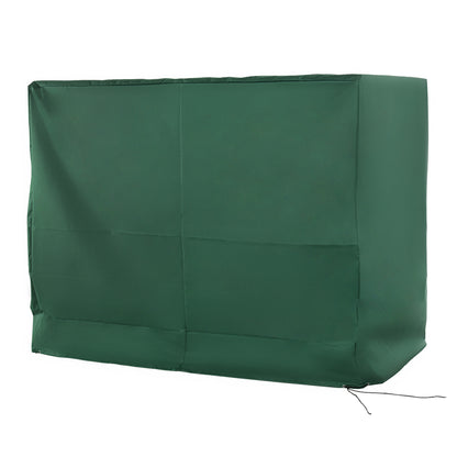 Garden Swing Cover Outdoor Garden Swing Cover with Adjustable Cords Waterproof Anti-UV 240x133x185 cm Green
