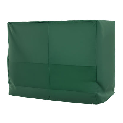 Garden Swing Cover Outdoor Garden Swing Cover with Adjustable Cords Waterproof Anti-UV 240x133x185 cm Green